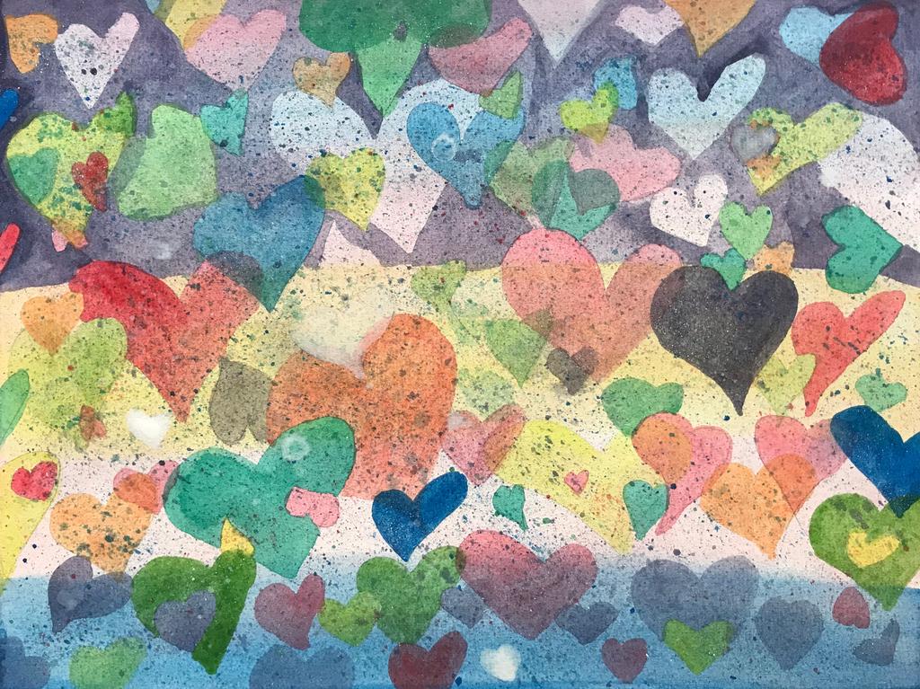 colorful hearts pattern watercolor by megnrox15 dd3b62x fullview